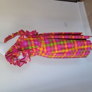Eva Franco Pink Plaid Dress - As New